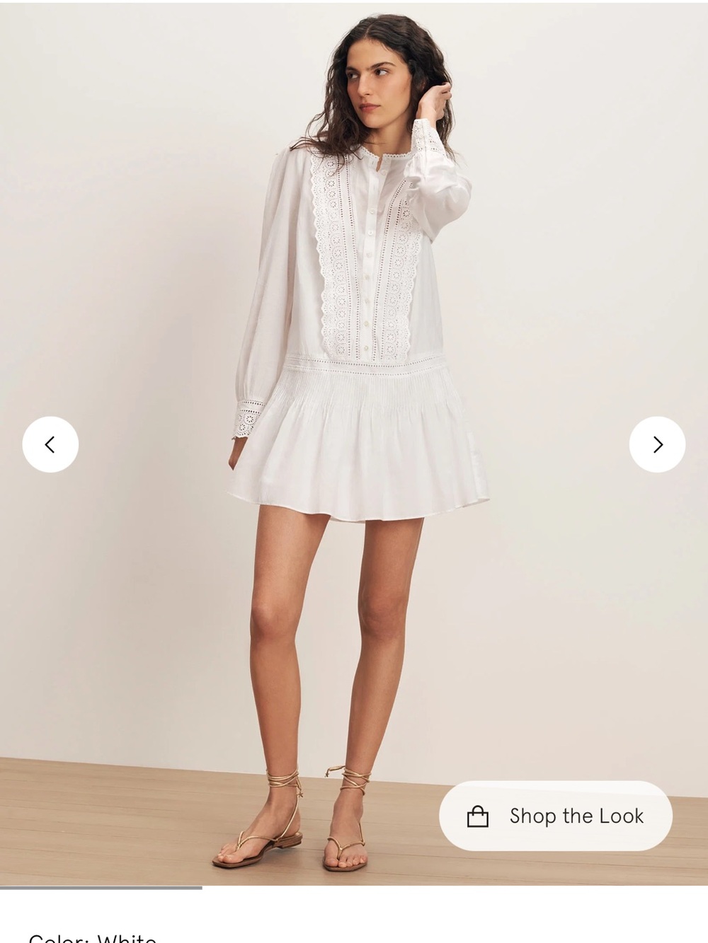 Veronica Beard Marguerite Eyelet Mini Dress